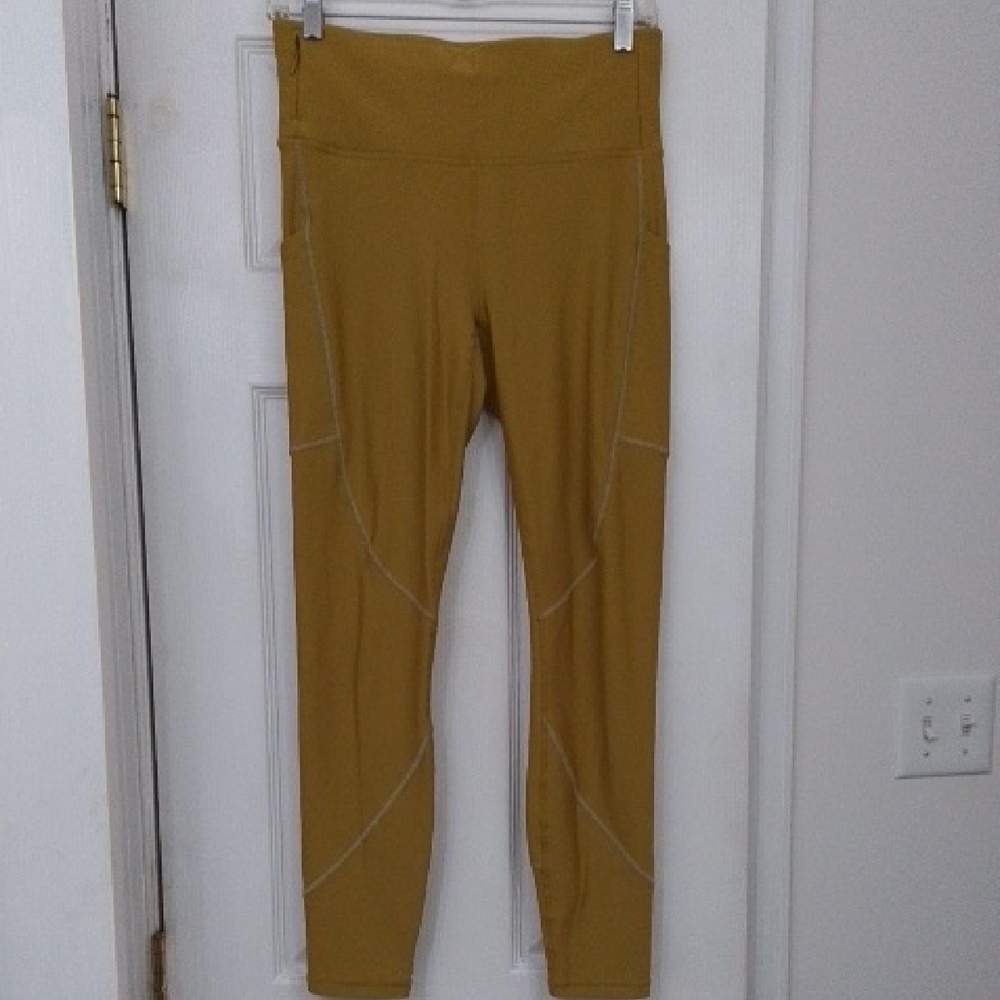 Fabletics Women's Mustard Yellow Leggings
